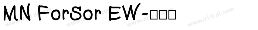 MN ForSor EW字体转换